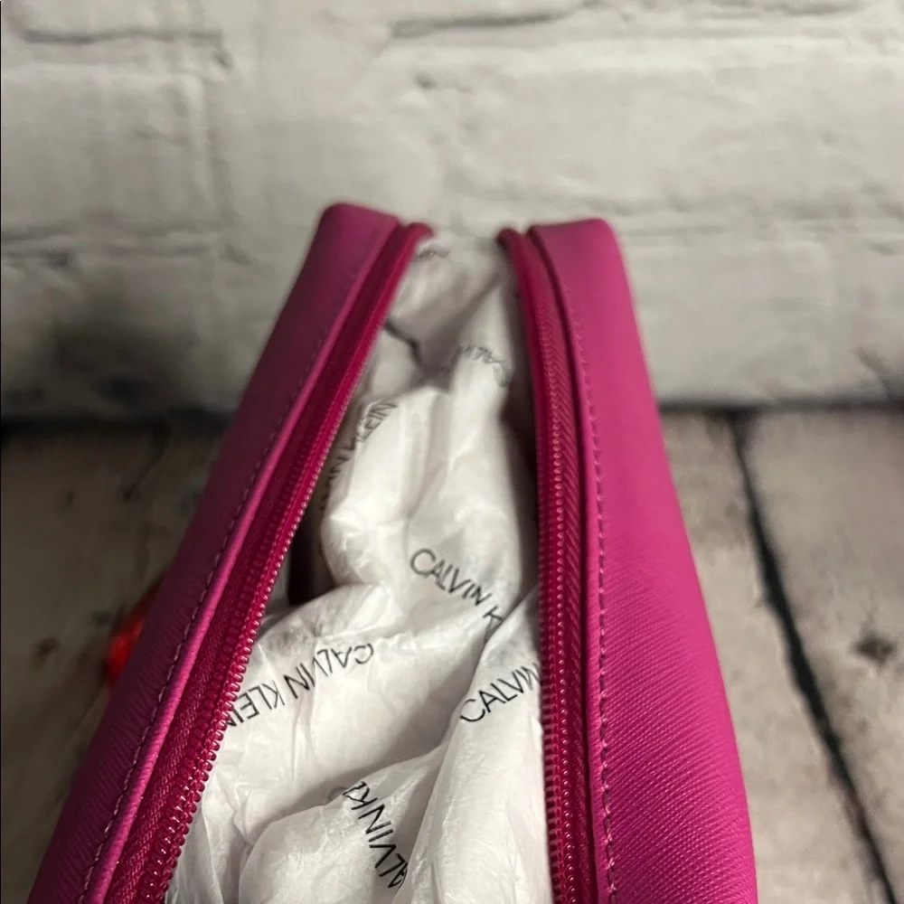 * Calvin Klein Fuchsia Cosmetic Bag